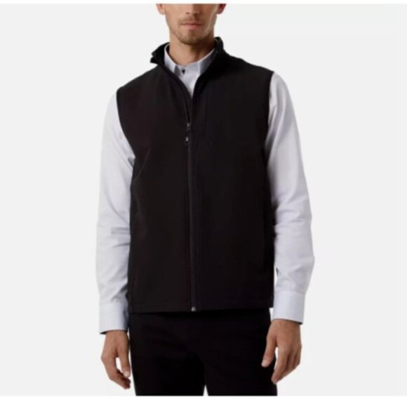 NEW 32 Degrees Men's M Full Zip Vest Windbreaker Jacket Black - Picture 1 of 7